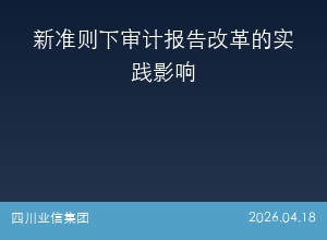 新准则下审计报告改革的实践影响